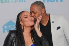 Egypt Sherrod and Mike Jackson attend HGTV's 'Married To Real Estate' Season 4 Watch Party at MODEx Studios on March 17, 2025 in Atlanta, Georgia.