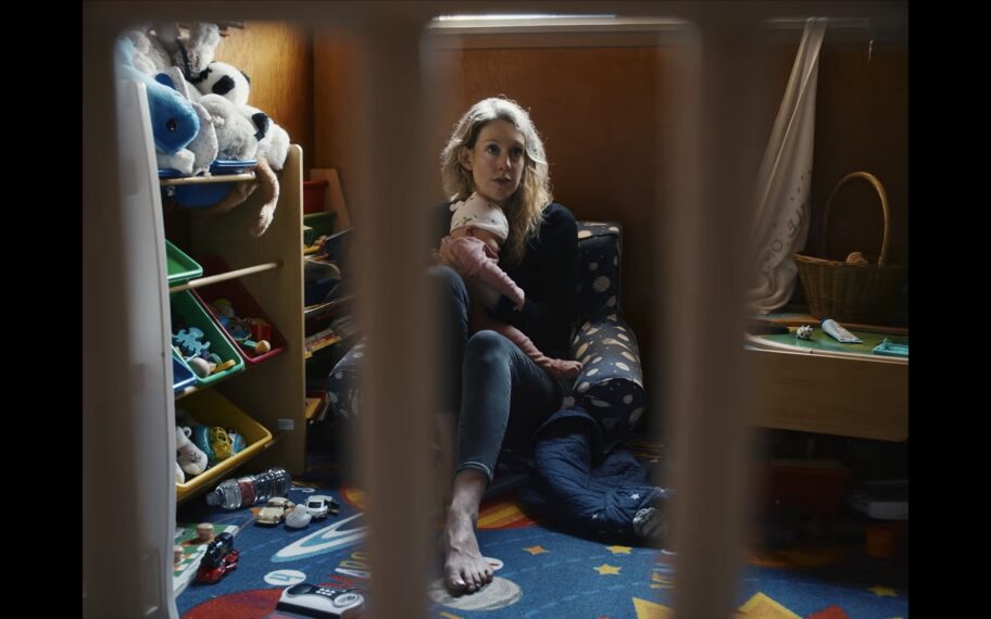 Elizabeth Holmes and her baby in 'You Can See Everything'