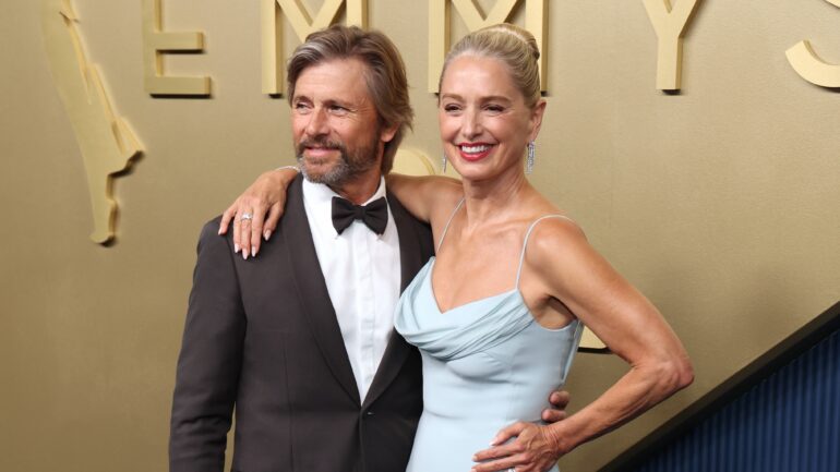 Grant Show and Katherine LaNasa arrive to the 78th Primetime Emmy Awards held at the Peacock Theater on September 14, 2026.