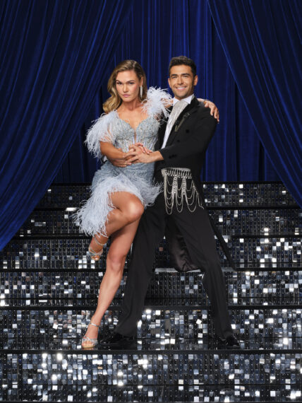 Julia Stiles and Ezra Sosa of Dancing With the Stars