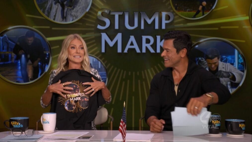 Kelly Ripa and Mark Consuelos on the September 8, 2026, episode of 'Live With Kelly and Mark.'