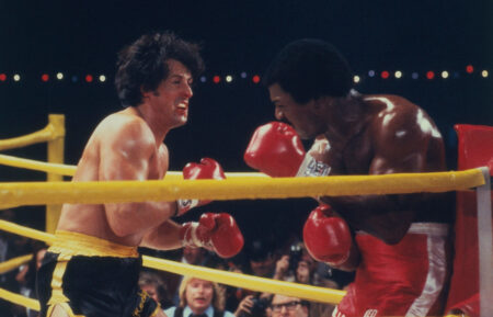 Sylvester Stallone, Carl Weathers in Rocky II