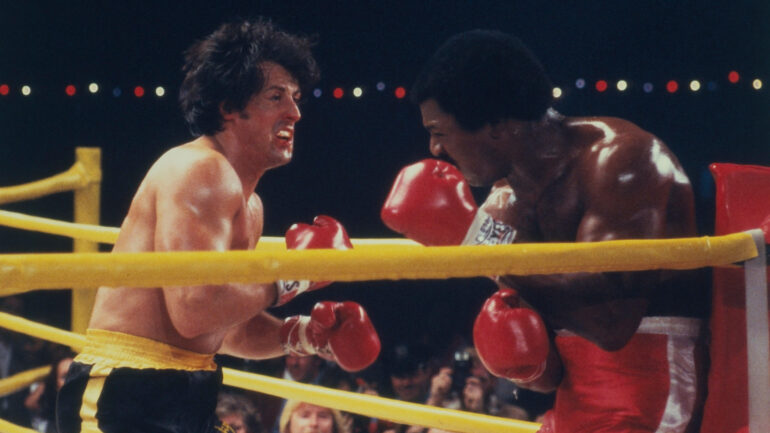 Sylvester Stallone, Carl Weathers in Rocky II