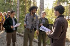 Melanie Scrofano, Manuel Rodriguez-Saenz, Nikki Rae Hallow, and Cooper Levy, 'Anna Pigeon,' Season 1, Episode 5, USA Network, premieres September 4, 2026.