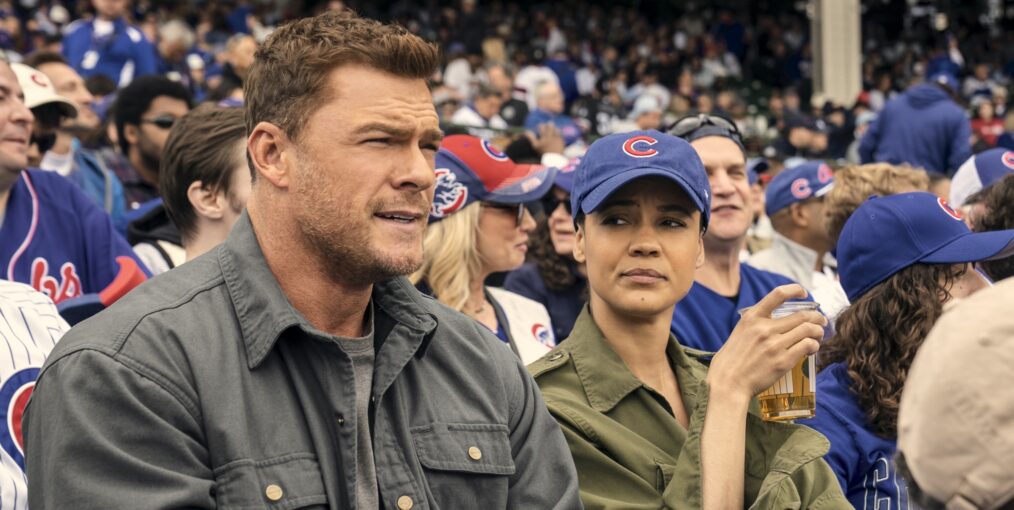 Neagley Credit: Sabrina Lantos/Prime Copyright: © Amazon Content Services LLC Description: Alan Ritchson, Maria Sten