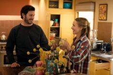 Adam Brody as Noah, Kristen Bell as Joanne in episode 301 of Nobody Wants This