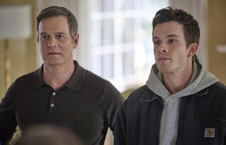 Peter Krause and Tommy O'Brien, 'Line of Fire,' Season 1, Episode 1, NBC, premieres September 21, 2026.