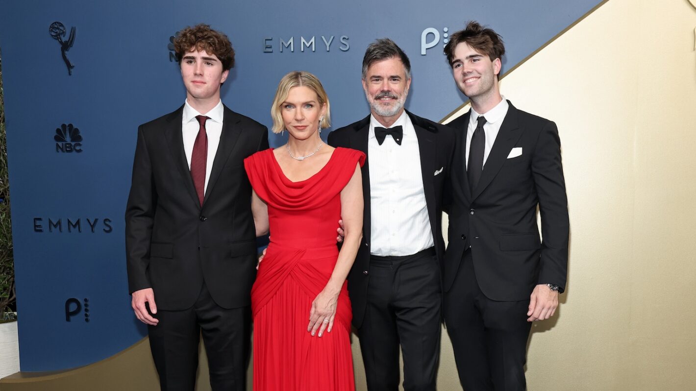 Mclain Larson, Rhea Seehorn, Graham Larson, and Gray Larson at the 2026 Emmys