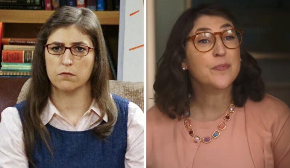 THE BIG BANG THEORY, l-r: Mayim Bialik, Jim Parsons, in 'The Valentino Submergence' (Season 9, Episode 15, aired February 11, 2016). ph: Monty Brinton/©CBS/courtesy Everett Collection