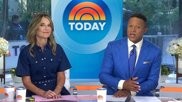 Savannah Guthrie and Craig Melvin on the September 8, 2026, episode of NBC's 'Today.'