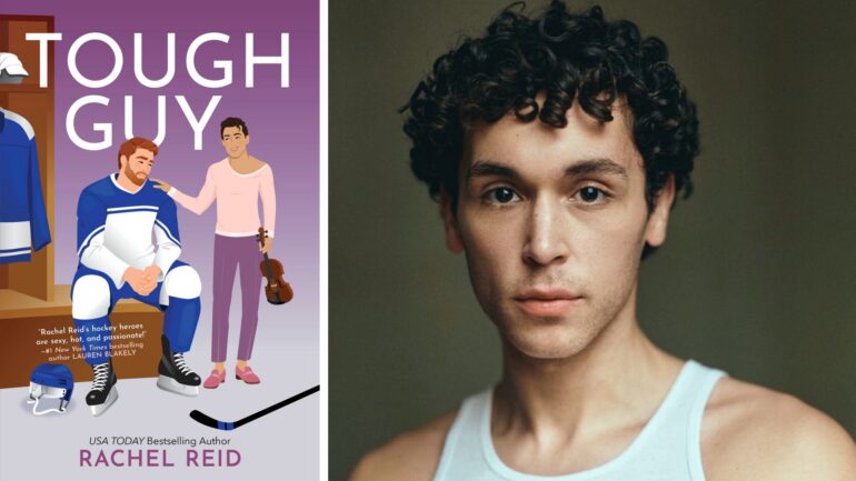 Shaheen Jafargholi as Fabian in 'Heated Rivalry'; 'Tough Guy' cover