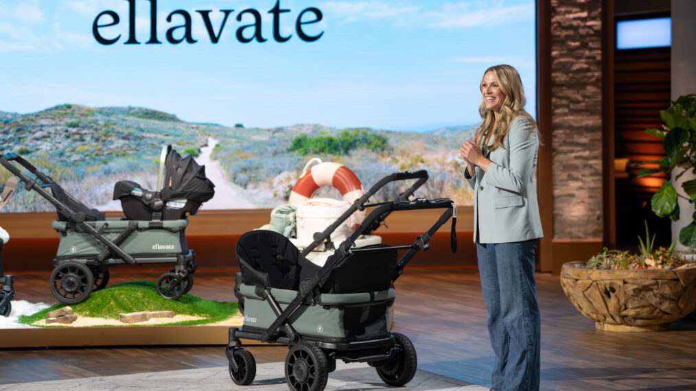 SHARK TANK - ÒFavorite DaughtersÓ - Powerhouse producers and entrepreneurs Erin and Sara Foster join as guest Sharks. Business owners pitch an electric stroller wagon that takes the load off parents, a kelp facial oil for a nourished glow and a plastic-free liner for leggings. WEDNESDAY, SEPT. 30 (10:01-11:00 p.m. EDT) on ABC. (Disney/Daniel Delgado Jr.) MEGAN LANCASTER
