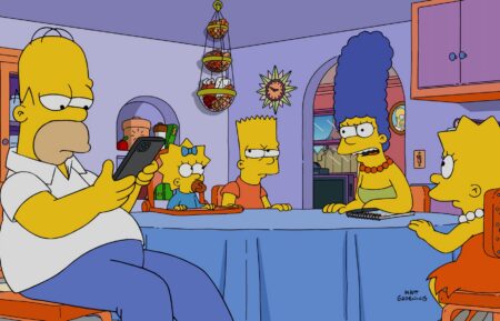 THE SIMPSONS: Marge hopes to save Springfield Elementary by inviting a reclusive British children’s author (guest star Emma Thompson) to appear at the school’s book fair. But Homer botches his assignment of picking the author up at the airport, and the drunken pepper pot leads him on a desperate wild chase to get her to the school on time. in the “The Children's Book Job” Premiere Episode of THE SIMPSONS airing Sunday, Sep. 27 (8:00-8:30 PM ET/PT) on FOX. THE SIMPSONS © 2026 20th Television / FOX.