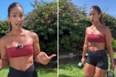 'The Price Is Right' model Manuela Arbeláez exercising her core in new video