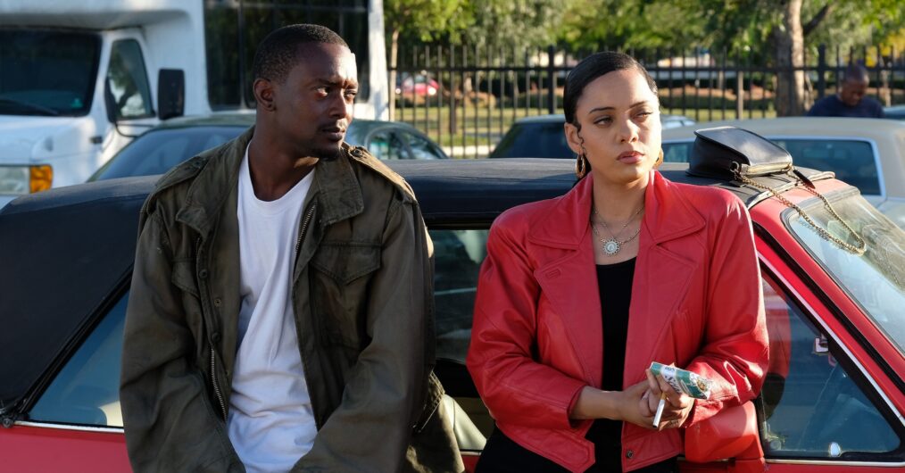 FX’s The Drop: A Snowfall Saga — “The Big Push” — Season 1, Episode 4 — Pictured: (l-r) Simmie Sims III as Artillery, Aleyse Shannon as Dara. CR: Ray Mickshaw/FX