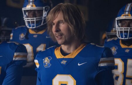 Xavier Mills and Glen Powell, 'Chad Powers,' Season 2, Episode 6, Hulu, September 3, 2026.