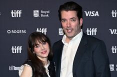 Zooey Deschanel and Jonathan Scott attend the premiere of 'Trash Mountain' during the 2026 Toronto International Film Festival at Scotiabank Theatre on September 11, 2026 in Toronto, Ontario.