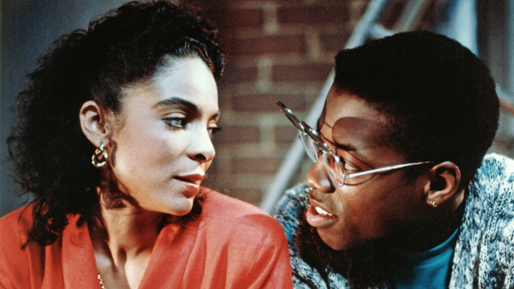 Jasmine Guy as Whitley Gilbert and Kadeem Hardison as Dwayne Wayne in ‘A Different World’ (1987)