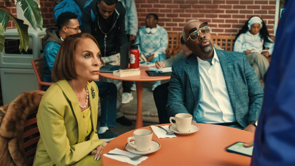 Jasmine Guy as Whitley Gilbert and Kadeem Hardison as Dwayne Wayne in ‘A Different World’ (2026)