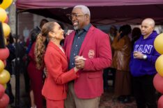 Jasmine Guy as Whitley, Kadeem Hardison as Dwayne, Darryl M. Bell as Ron in Episode 103 of a Different World.