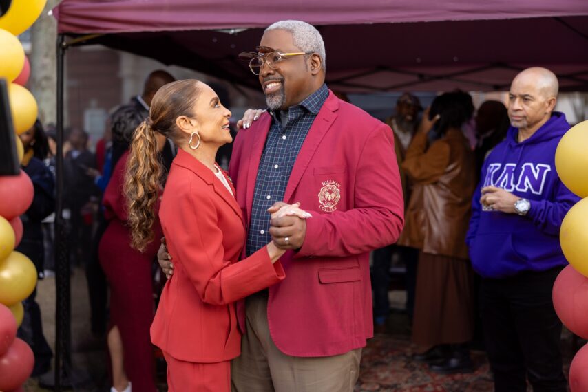 Jasmine Guy as Whitley, Kadeem Hardison as Dwayne, Darryl M. Bell as Ron in Episode 103 of a Different World.