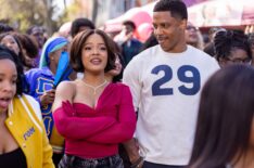 Maleah Joi Moon as Deborah, Vincent Jamal Hooper as Ellington in Episode 103 of a Different World.