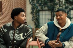 Jordan Aaron Hall as Amir, Elijah J. Roberts as Jalen in Episode 105 of a Different World.
