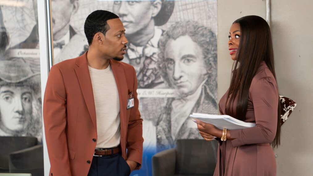 Tyler James Williams and Janelle James in 'Abbott Elementary' Season 6