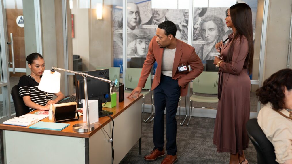 Ariana Jaffier, Tyler James Williams, and Janelle James in 'Abbott Elementary' Season 6