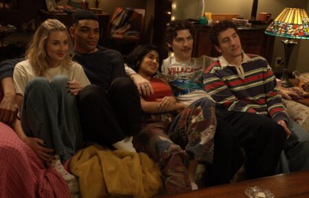 Lucy Freyer as Billie, Owen Thiele as Anton, Amita Rao as Issa, Jack Innanen as Paul Baker, and Malik Elassal as Samir in 'Adults' Season 2