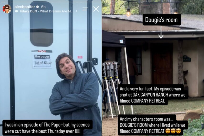 Alex Bonifer behind the scenes of 'The Paper'