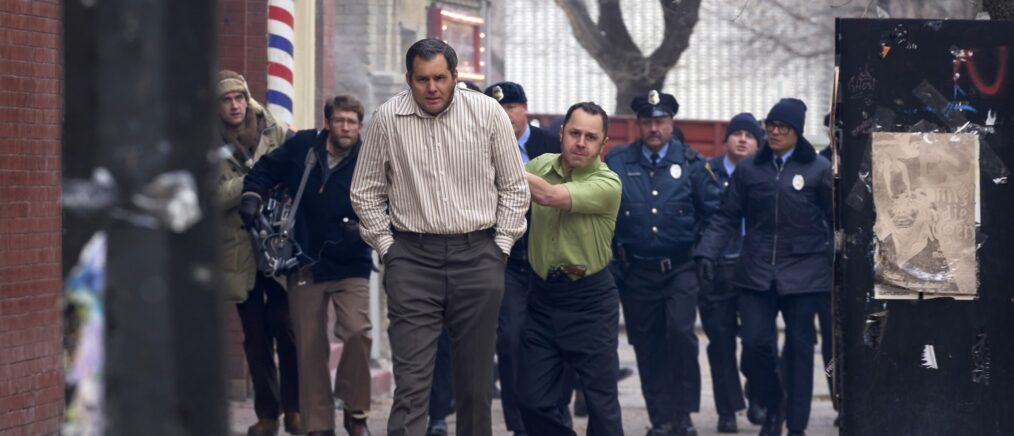 American Hostage Episode 101: My Town Indy Credit: Steven Ackerman/MGM+/Sony Pictures Television Description: Kristoffer Polaha as Dick Hall, Giovanni Ribisi as Tony Kiritsis