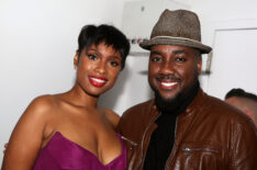 Jennifer Hudson and George Huff (both were contestants on Season 3 of 'American Idol') pose at the Opening Night After Party for 'The Color Purple' on Broadway