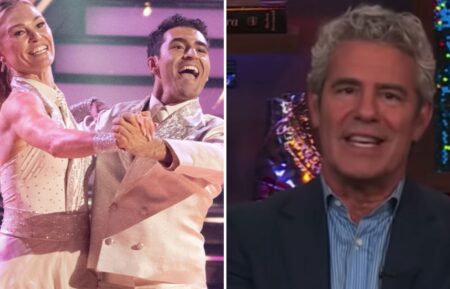Julia Stiles, Ezra Sosa, Andy Cohen
