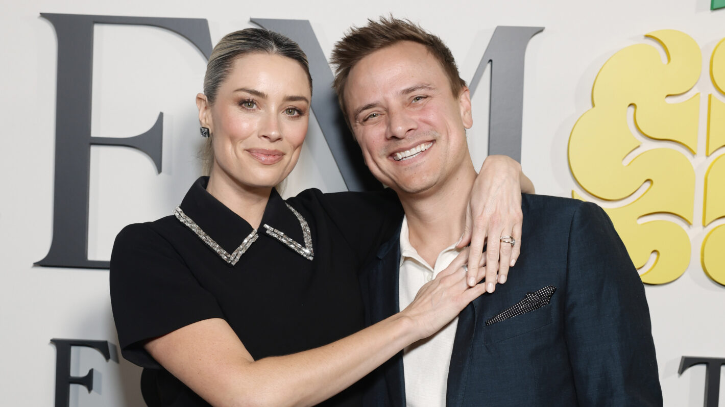 Arielle Vandenberg and Matt Cutshall attend the Inaugural Lemons Foundation Gala hosted by Taylor & Taylor Lautner at 1 Hotel West Hollywood on November 12, 2023 in West Hollywood, California