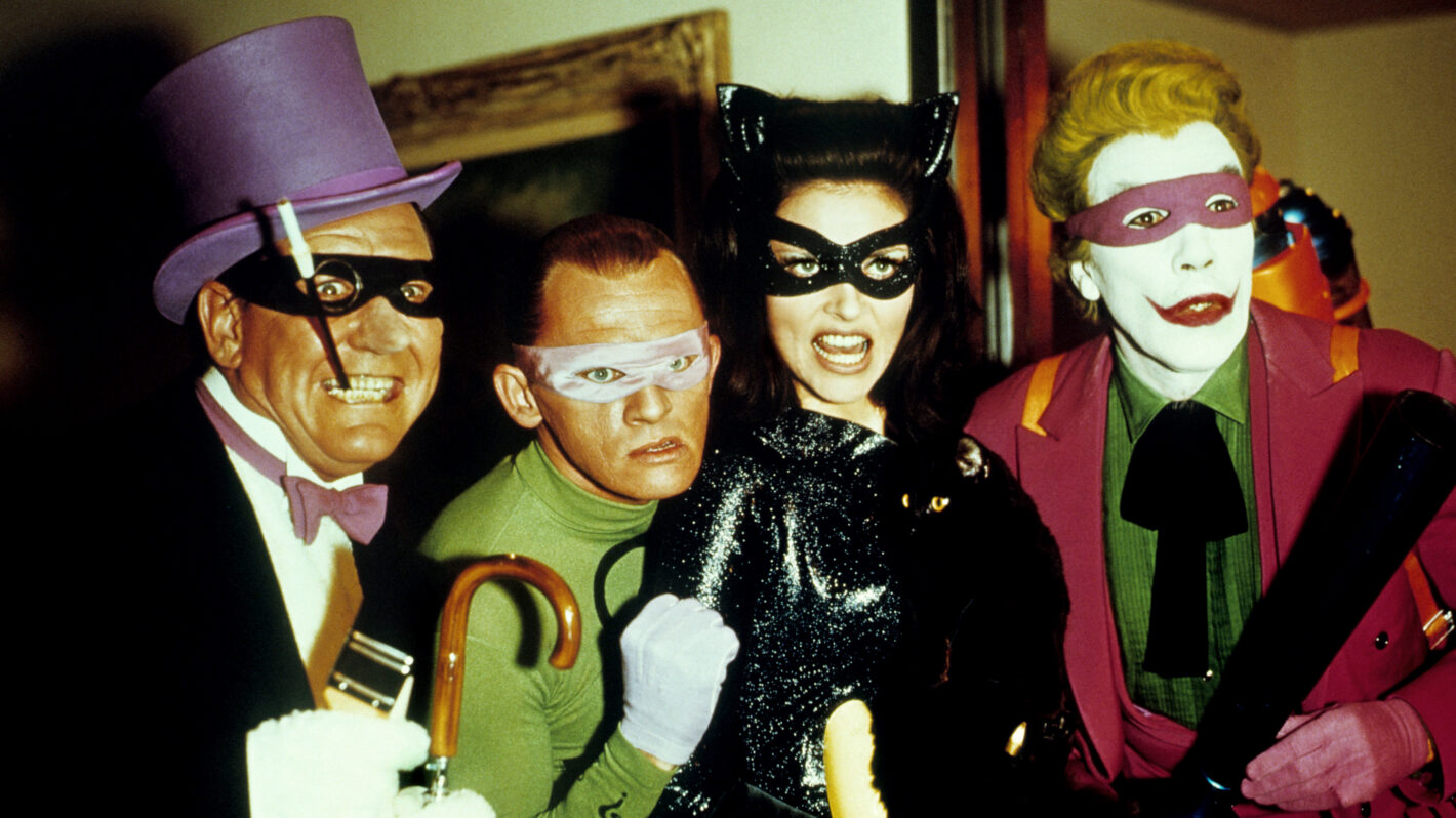 BATMAN, (aka BATMAN: THE MOVIE), Burgess Meredith, Frank Gorshin, Lee Meriwether, Cesar Romero, 1966,