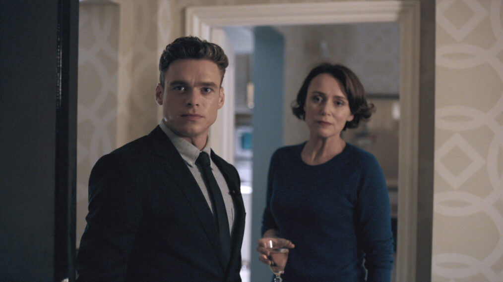 Richard Madden as David Budd and Keeley Hawes as Julia Montague in ‘Bodyguard’