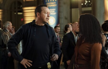 Donnie Wahlberg as Danny Reagan and Sonequa Martin-Green as Lena Silver in 'Boston Blue' Season 2 Episode 1