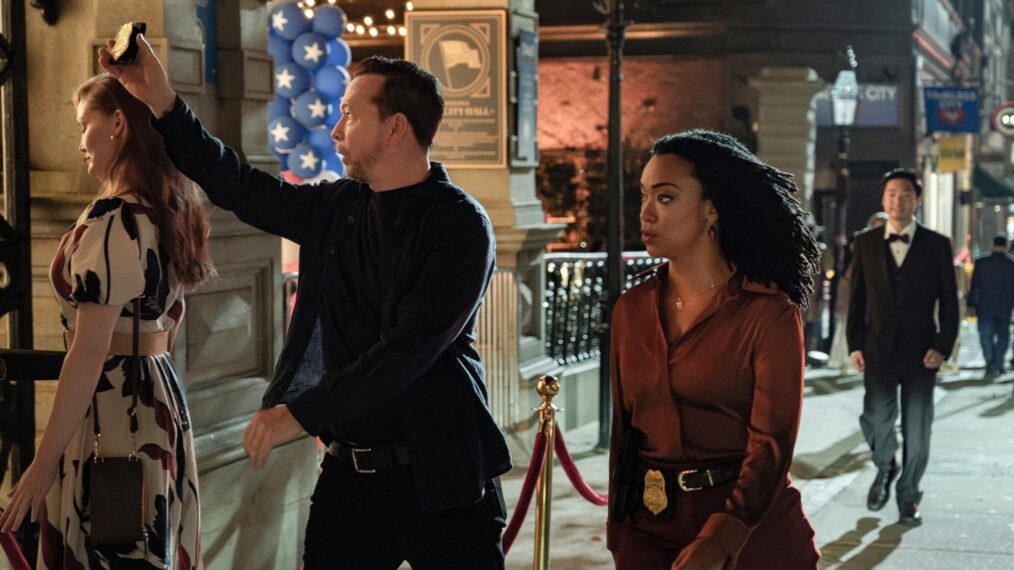 Donnie Wahlberg as Danny Reagan and Sonequa Martin-Green as Lena Silver in 'Boston Blue' Season 2 Episode 1