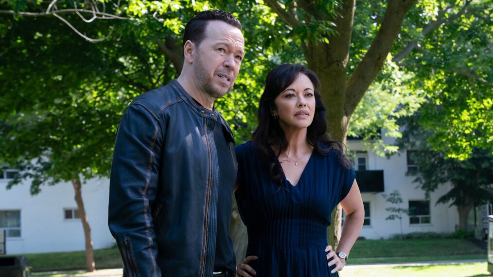 Donnie Wahlberg as Danny Reagan, Marisa Ramirez as Maria Baez in 'Boston Blue' Season 2 Episode 2
