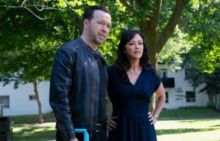 Donnie Wahlberg as Danny Reagan, Marisa Ramirez as Maria Baez in 'Boston Blue' Season 2 Episode 2