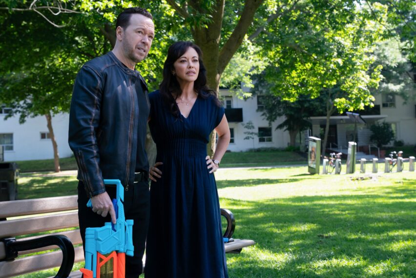 Donnie Wahlberg as Danny Reagan, Marisa Ramirez as Maria Baez in 'Boston Blue' Season 2 Episode 2