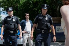 Marcus Scribner as Jonah Silver and Mika Amonsen as Sean Reagan in 'Boston Blue' Season 2 Episode 1