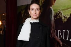 Caitríona Balfe attends The Irish Premiere of Universal Pictures 'Sense & Sensibility' at The Stella Cinema Rathmines on September 17, 2026 in Dublin, Ireland.