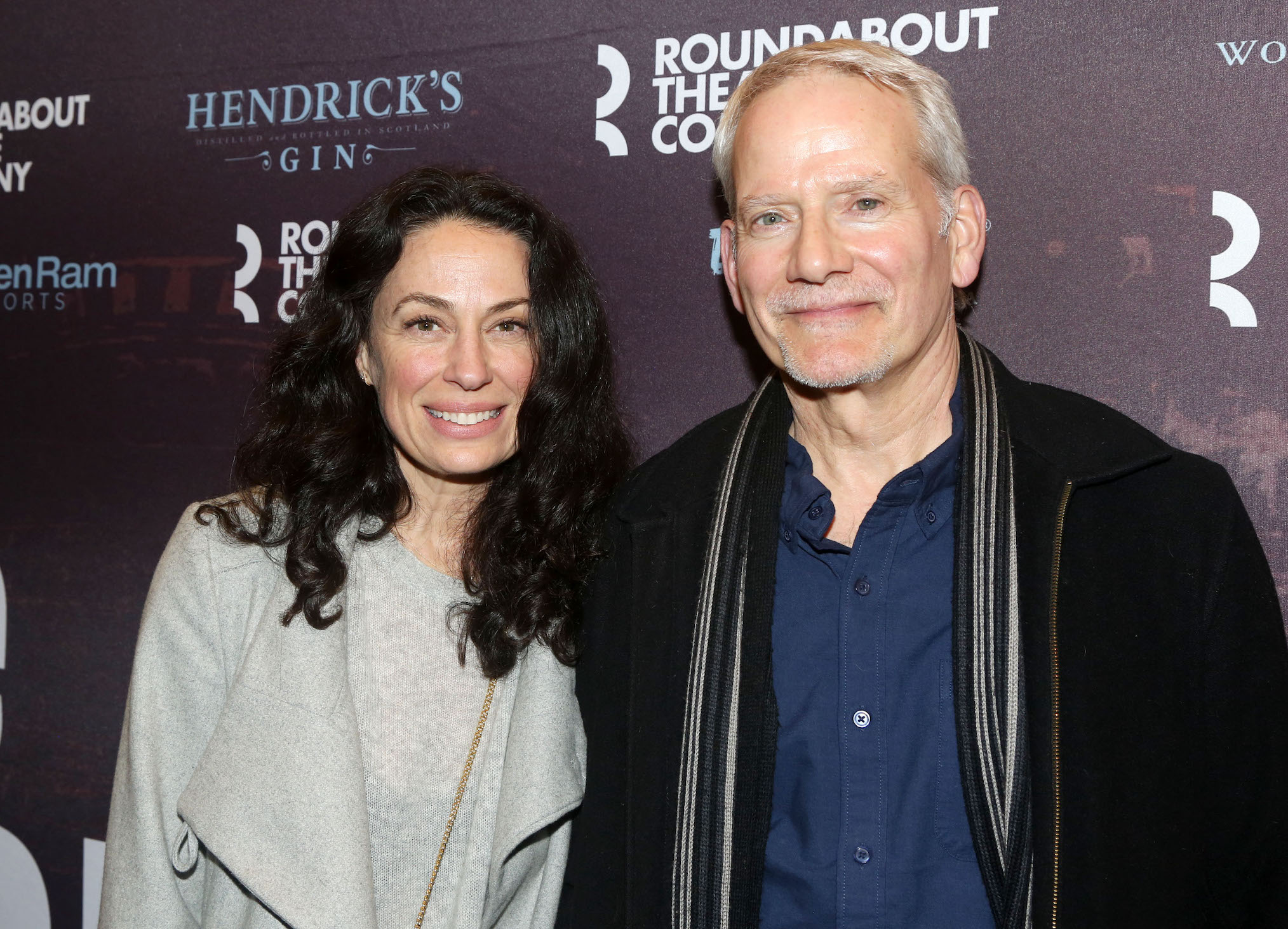 Kathleen McElfresh and Campbell Scott pose at the opening night of the Roundabout Theater Company's production of the new play 