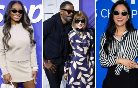 Simone Biles, Colman Domingo, Anna Wintour, Constance Wu at US Open