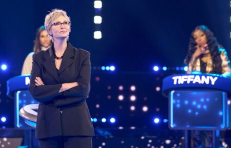 CELEBRITY WEAKEST LINK: L-R: Host Jane Lynch and Contestant: Tiffany Pollard in the CELEBRITY WEAKEST LINK “Reality Villains” Season Premiere episode airing Monday, Sept. 21 (9:01-10:00 PM ET/PT) on FOX. © 2026 Fox Media LLC.
