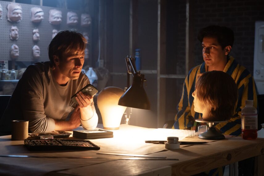 Glen Powell and Frankie Rodriguez in 'Chad Powers'