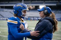 Glen Powell and Perry Mattfeld in 'Chad Powers' Season 2