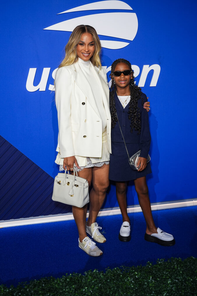Ciara and Sienna Princess Wilson attend the US Open at the USTA Billie Jean King National Tennis Center on September 10, 2026 in New York City. (